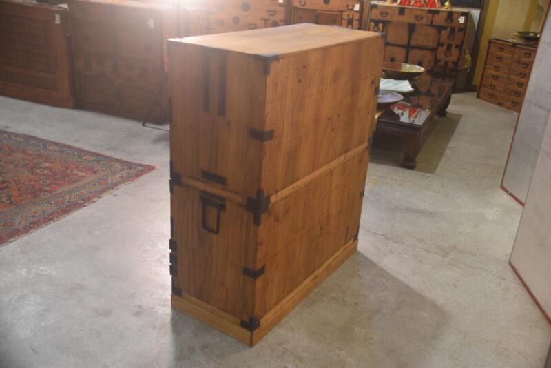 Japanese Antique 2 Section Clothing Chest Width:940mm - Image 5