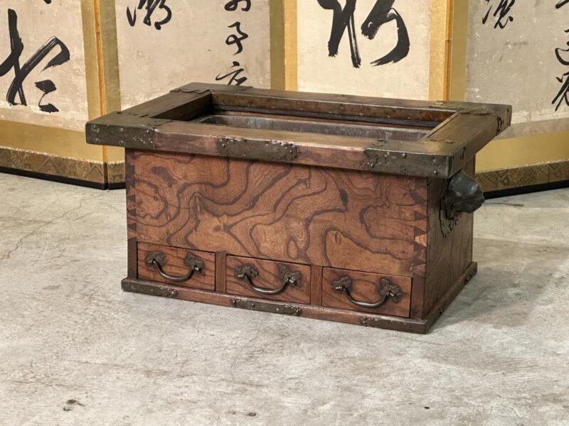 Burled Elm Kyoto Region Hibachi Width:770mm