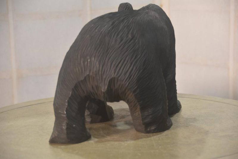Carved Wooden Hokkaido Bear Width:340mm - Image 6