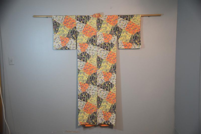 Luxurious Crepe Silk Kimono from Japan