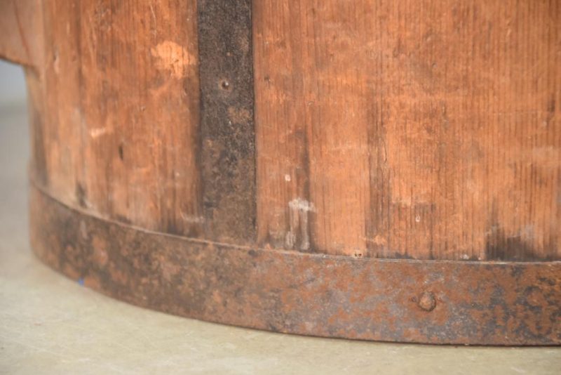 Japanese Round Wooden Rice Measure Bucket Height:315mm - Image 4