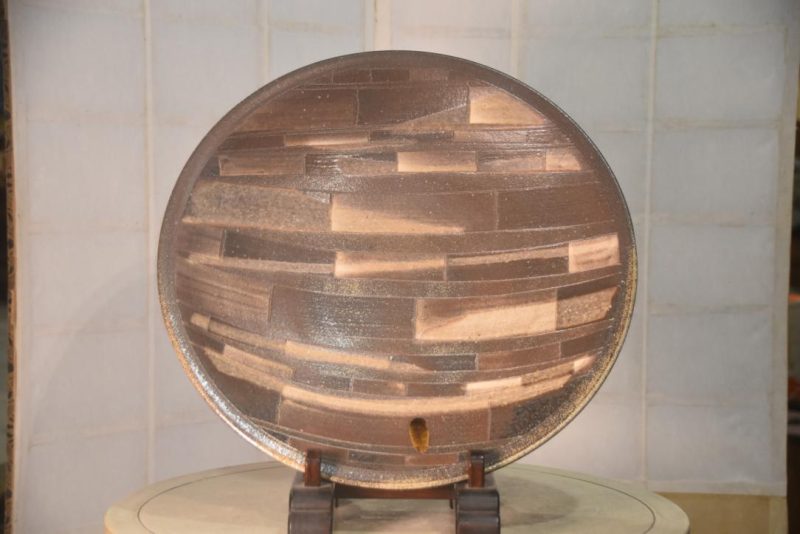 Large Japanese Pottery Plate Width:500mm