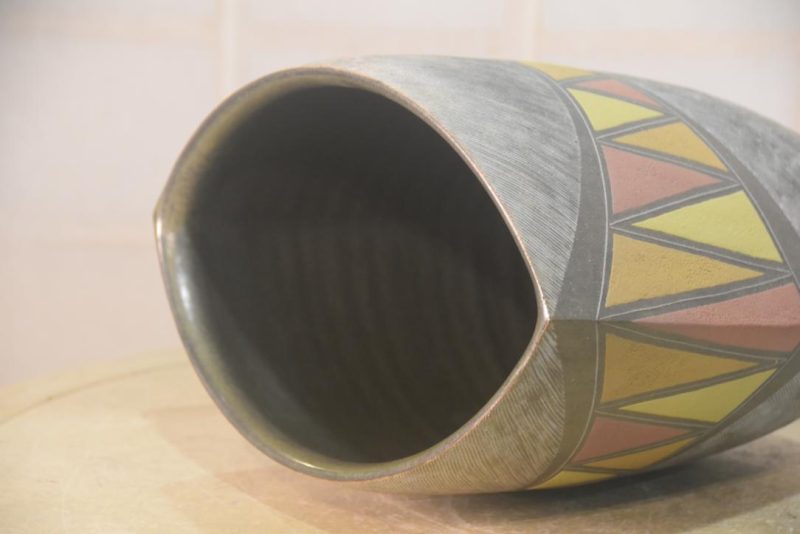 Studio Pottery Vase Height:300mm - Image 6
