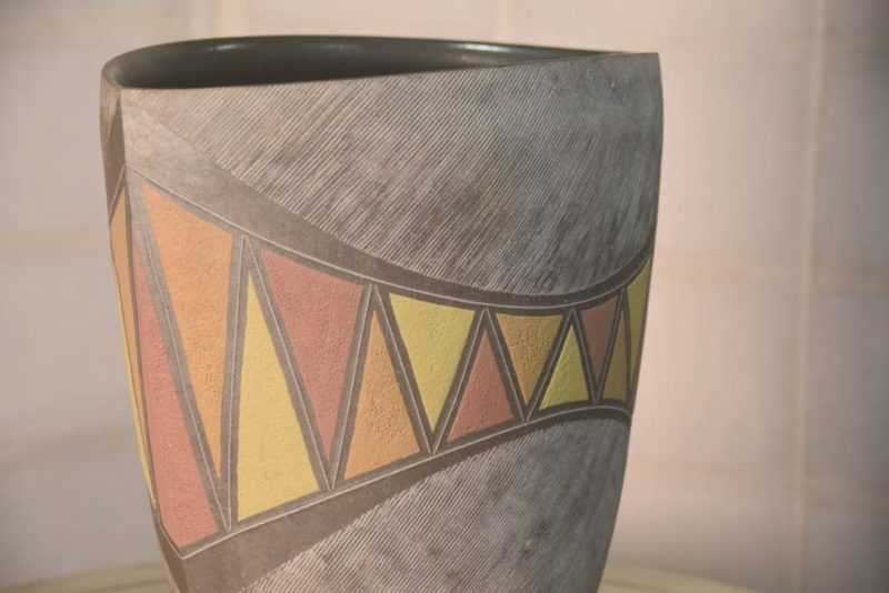 Studio Pottery Vase Height:300mm - Image 5