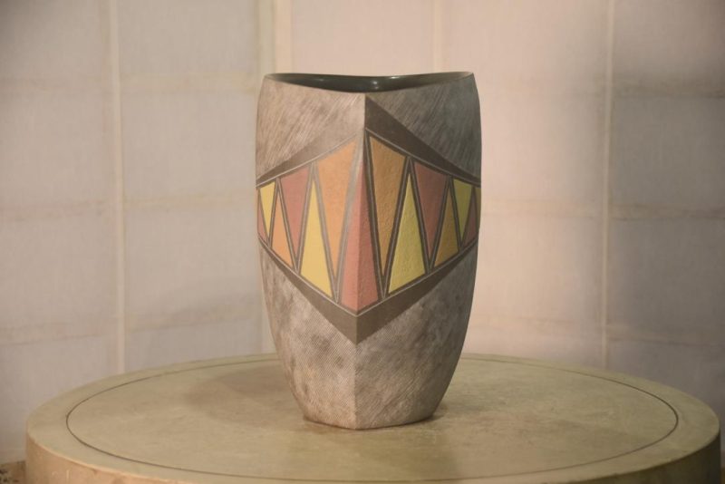 Studio Pottery Vase Height:300mm - Image 3