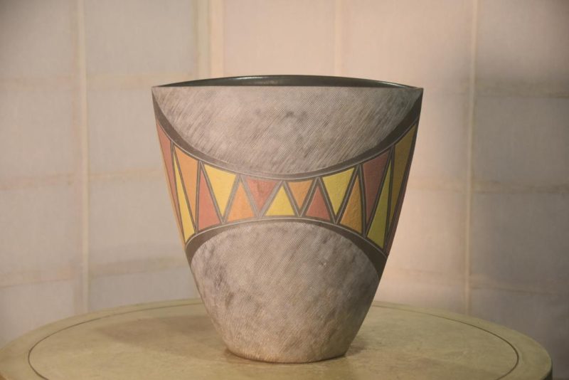 Studio Pottery Vase Height:300mm