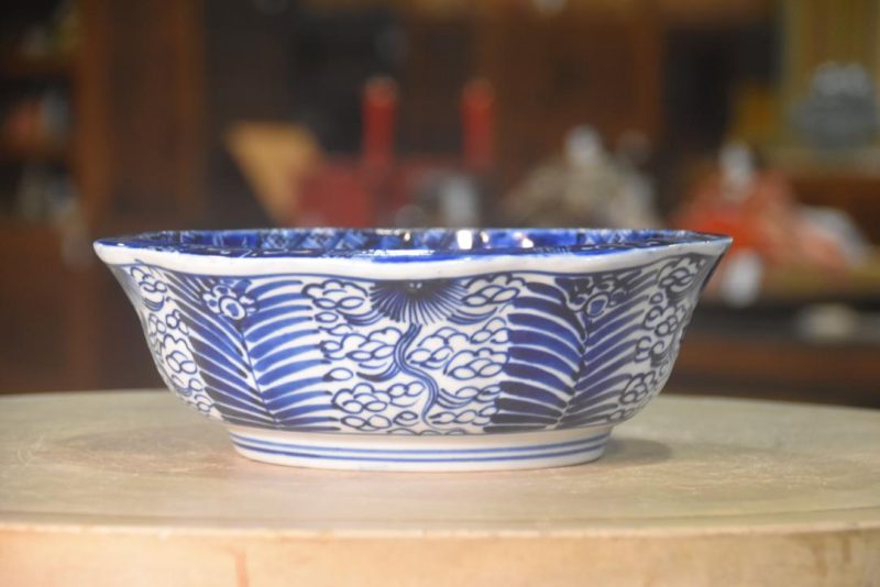 Blue and White Porcelain Bowl Width:255mm - Image 5