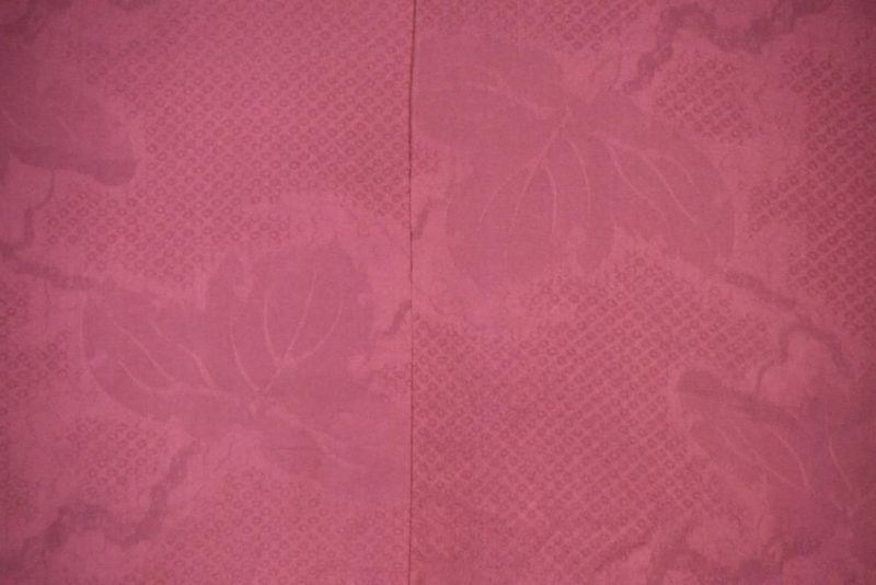 Plum Silk Jacquard Vintage Haori Jacket - Image 2