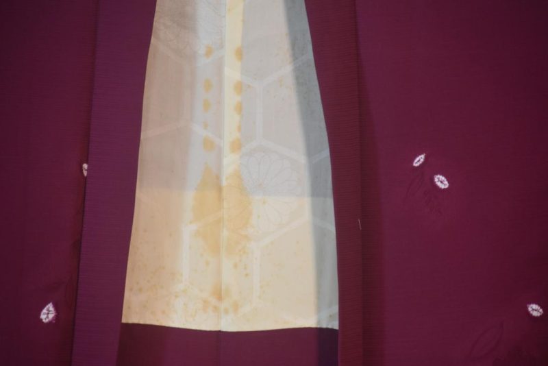 Raspberry Silk Vintage Haori Jacket - Image 4