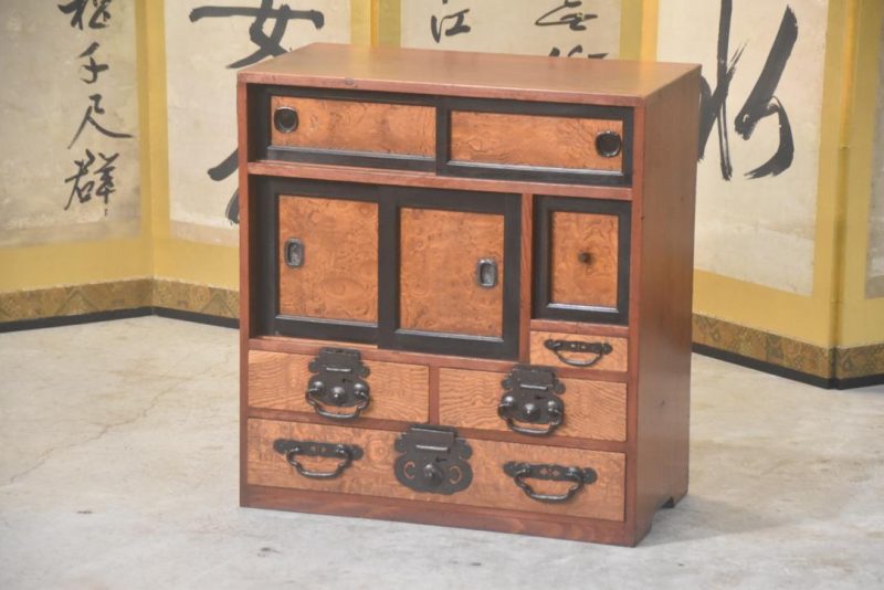 Matsumoto Region Cha Dansu Tea and Tea Utensil Chest Width:635mm