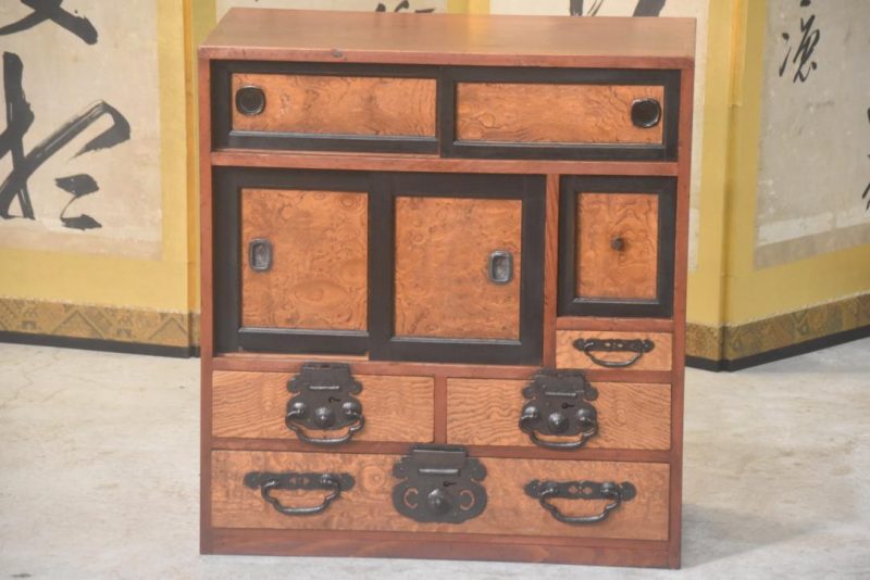 Matsumoto Region Cha Dansu Tea and Tea Utensil Chest Width:635mm - Image 3
