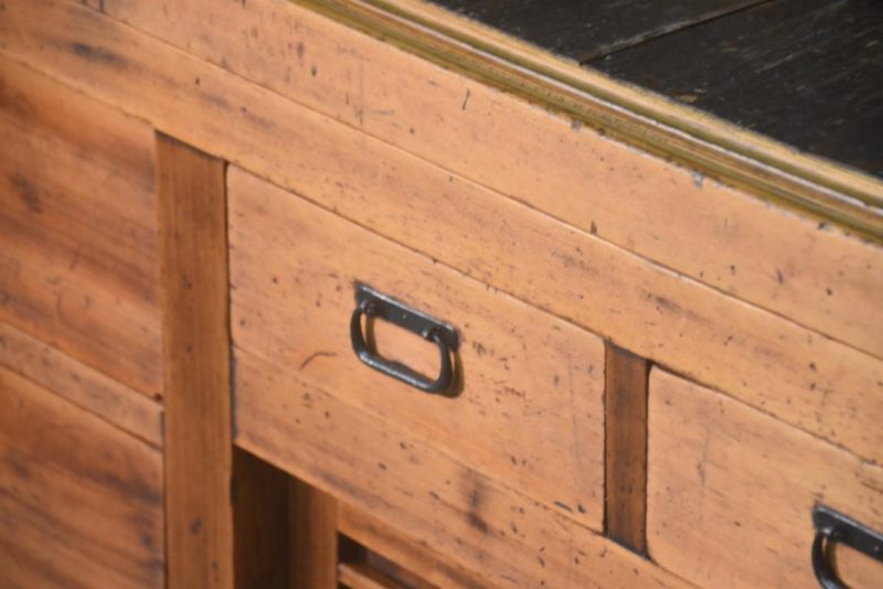 Antique Misedansu Shop Display Chest Width:1820mm - Image 9
