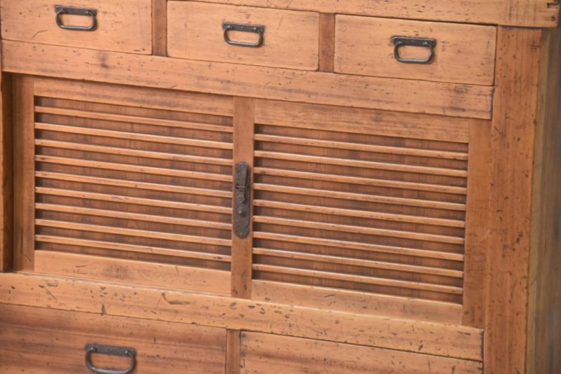 Antique Misedansu Shop Display Chest Width:1820mm - Image 3