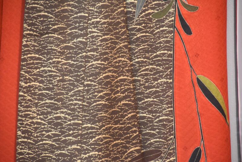 Iris Watergarden Japanese Silk Furisode Kimono - Image 7