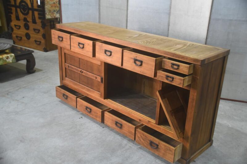 Gifu Region Mizuya Dansu Kitchen Chest Sideboard Width:1815mm - Image 11