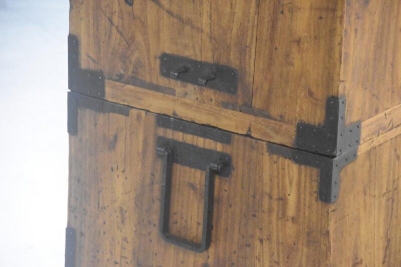 Japanese Antique 2 Section Clothing Chest Width:940mm - Image 12