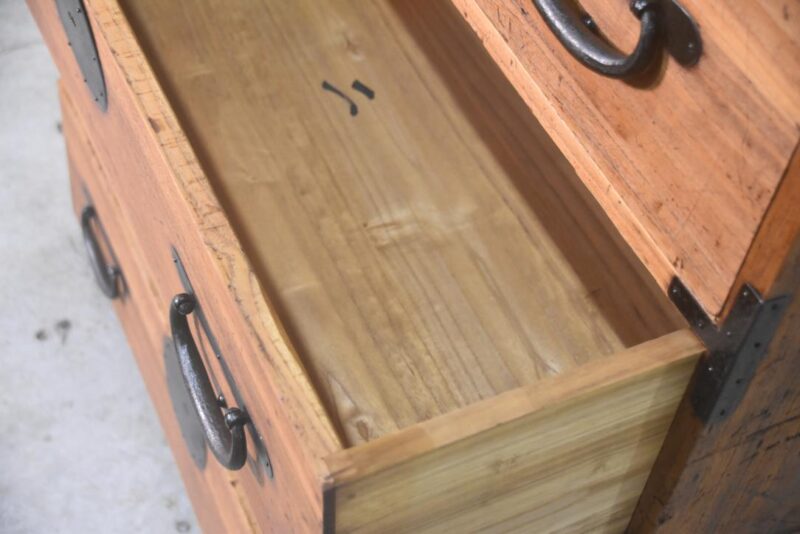 Japanese Antique 2 Section Clothing Chest Width:940mm - Image 10