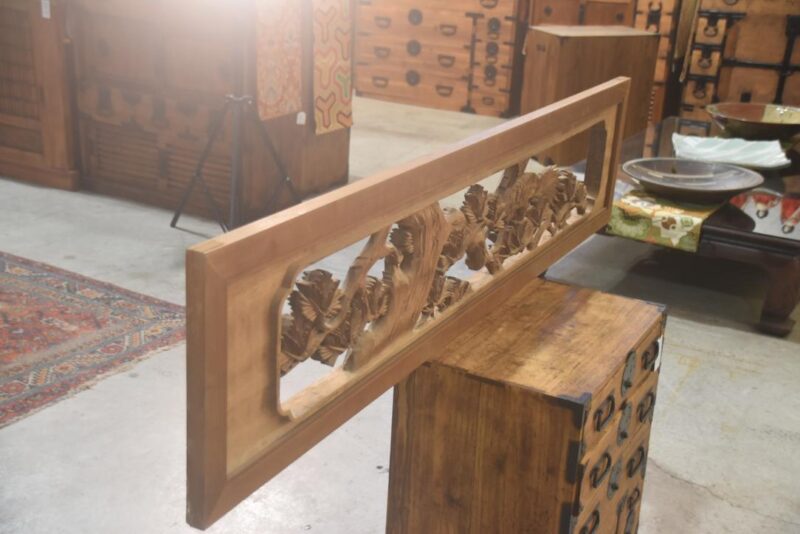 Japanese Carved Wooden Rama Transom Width:1700mm - Image 8