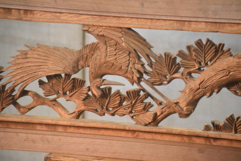 Japanese Carved Wooden Rama Transom Width:1700mm - Image 4