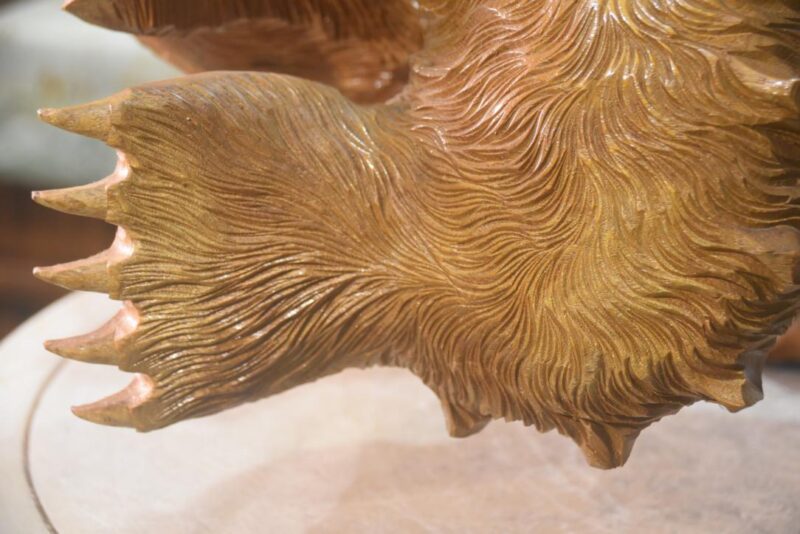 Carved Wooden Hokkaido Bear Width:600mm - Image 4