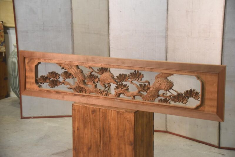 Japanese Carved Wooden Rama Transom Width:1700mm - Image 6