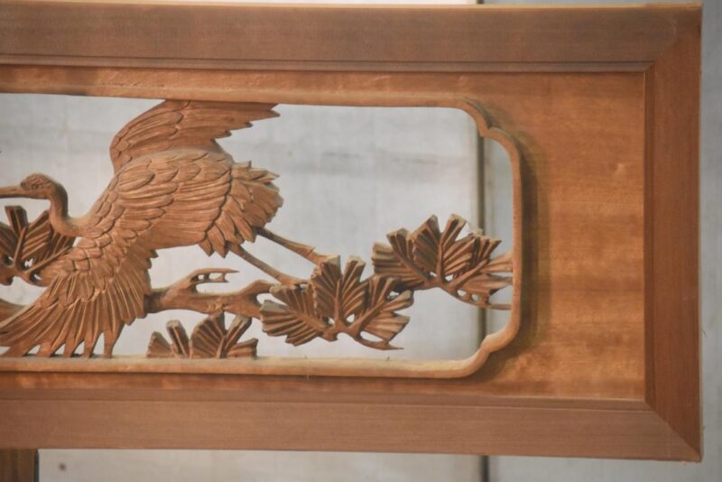 Japanese Carved Wooden Rama Transom Width:1700mm - Image 5