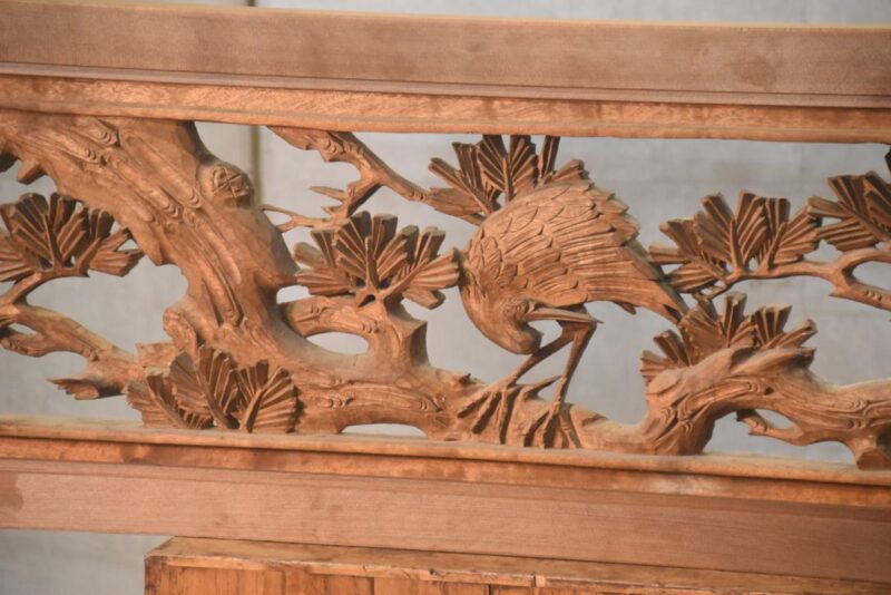 Japanese Carved Wooden Rama Transom Width:1700mm - Image 3