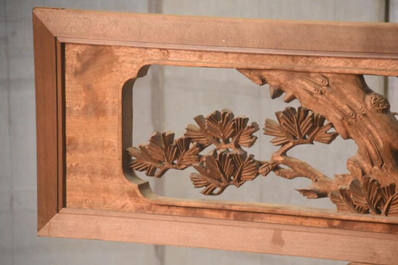 Japanese Carved Wooden Rama Transom Width:1700mm - Image 2