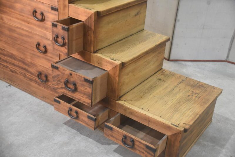 Kaidan Dansu Japanese Two Section Step Chest Width:1920mm - Image 6