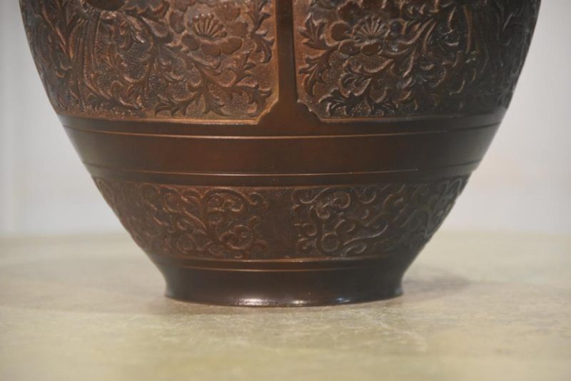 Japanese Bronze Vase Height:280mm - Image 4