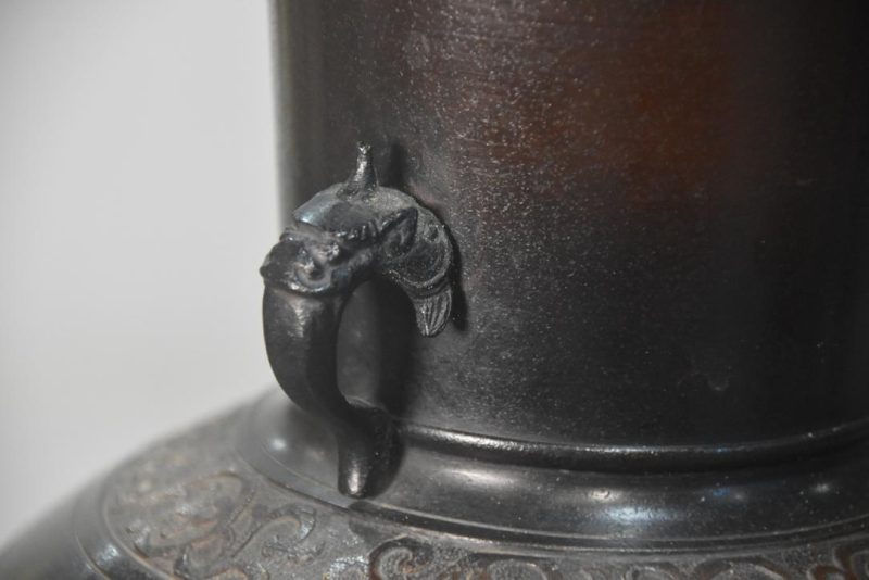 Japanese Bronze Vase Height:280mm - Image 6