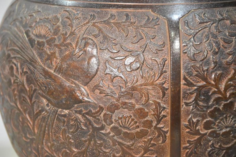 Japanese Bronze Vase Height:280mm - Image 2
