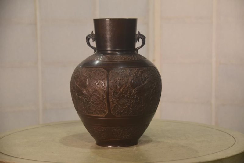 Japanese Bronze Vase Height:280mm