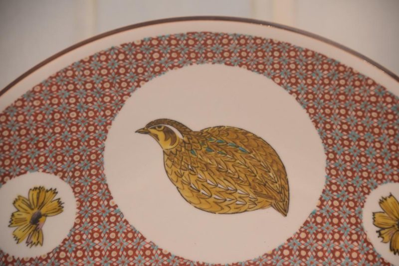 Japanese Kutani Pottery Plate  Width: 425mm - Image 2