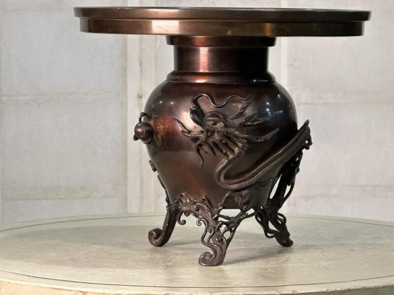 Dragon Usubata Flower Arranging Vase Width:310mm - Image 11