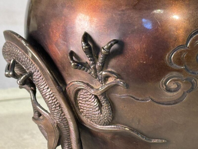Dragon Usubata Flower Arranging Vase Width:310mm - Image 8