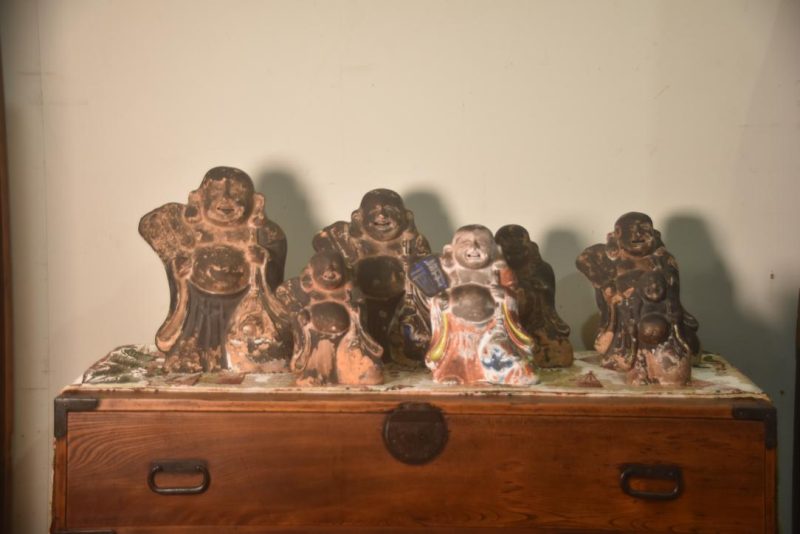 Japanese Hotai-san set of 7 - Unfired Clay Width:820mm - Image 11