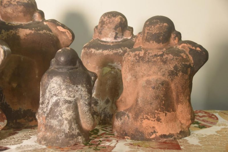 Japanese Hotai-san set of 7 - Unfired Clay Width:820mm - Image 9