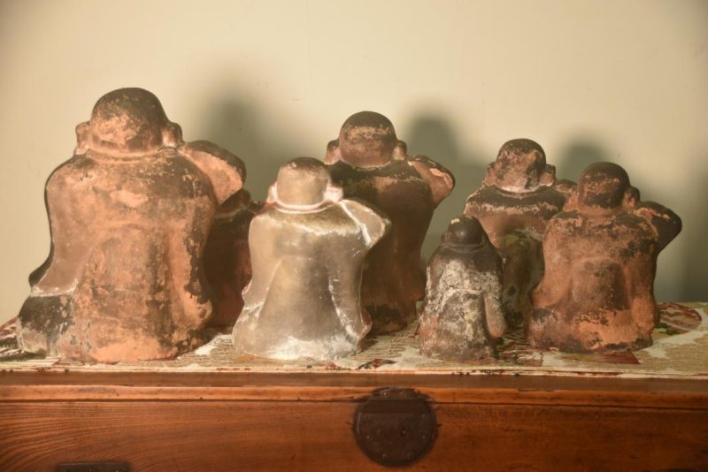 Japanese Hotai-san set of 7 - Unfired Clay Width:820mm - Image 8