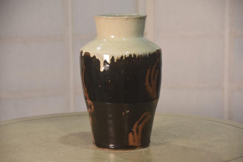 Mashiko Pottery Vase Width:160mm - Image 4