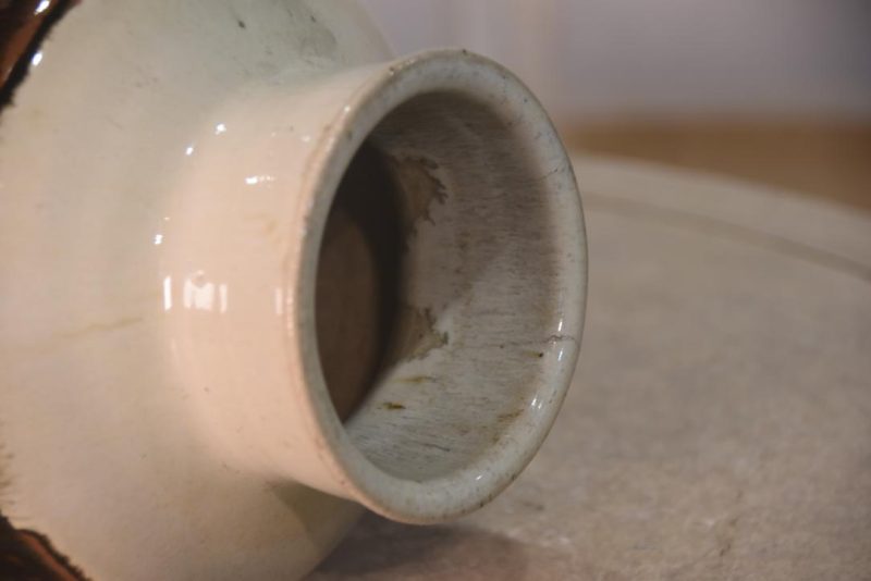 Mashiko Pottery Vase Width:160mm - Image 7