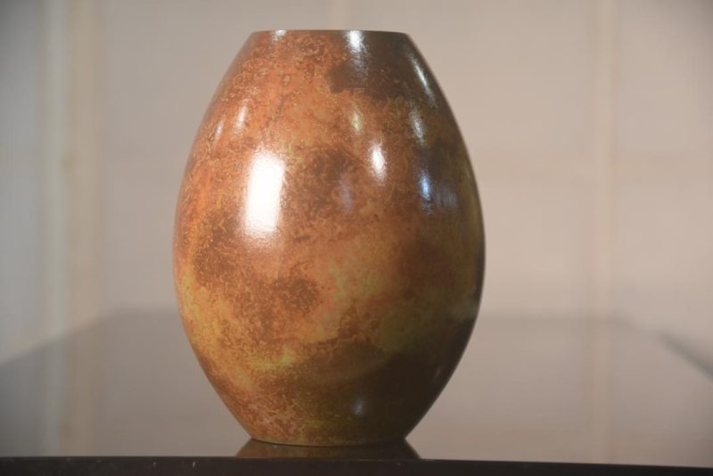 Japanese Seido/Murashido Bronze Vase Height:155mm - Image 9