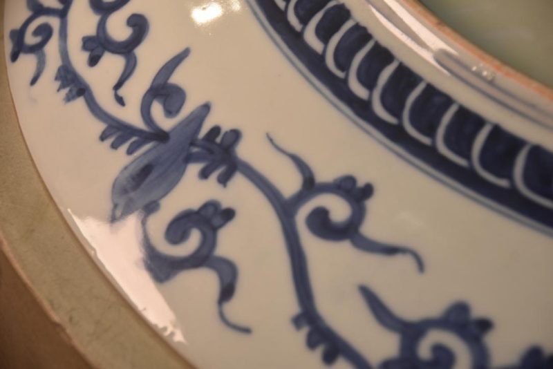 Japanese Blue and White Imari Plate Width:545mm - Image 2