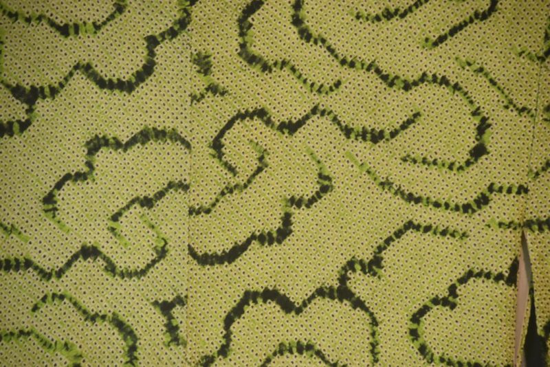 Green Shibori Silk Kimono from Japan - Image 2