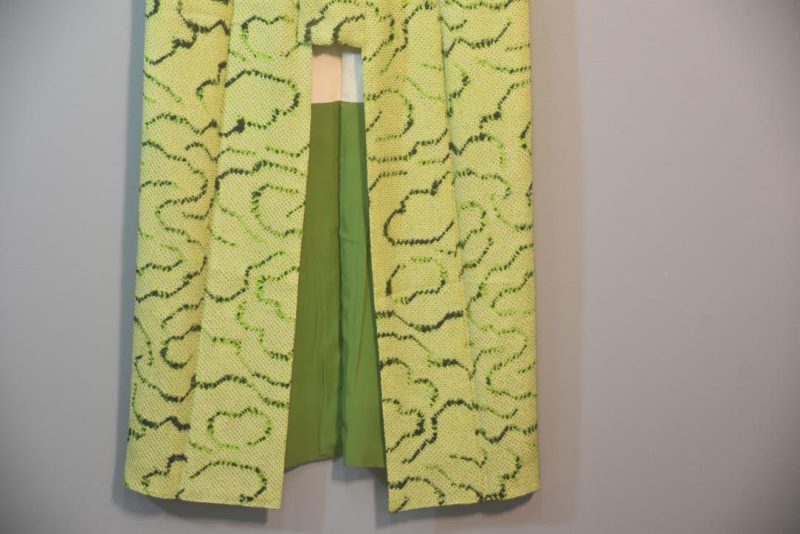 Green Shibori Silk Kimono from Japan - Image 7