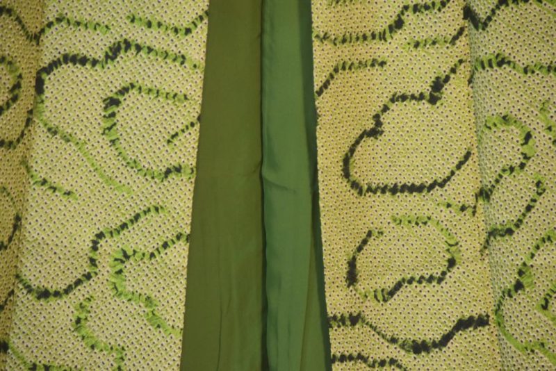 Green Shibori Silk Kimono from Japan - Image 6