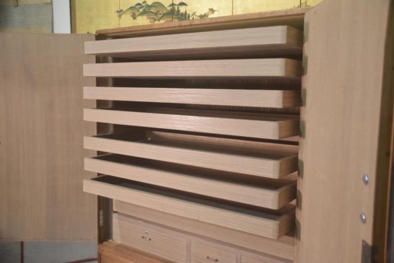 Japanese Vintage Wedding Chest (2 Sections) Width:1065mm - Image 11