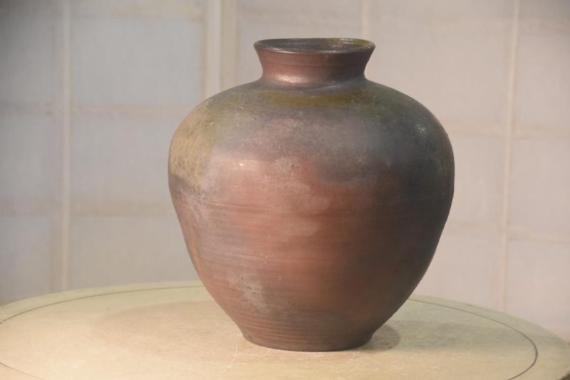 Japanese Bizen Pottery Vase Width:280mm - Image 9