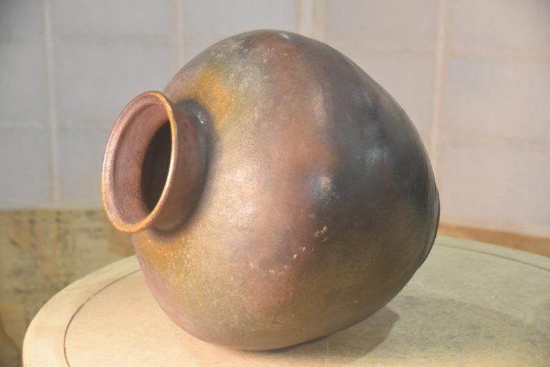 Japanese Bizen Pottery Vase Width:280mm - Image 4