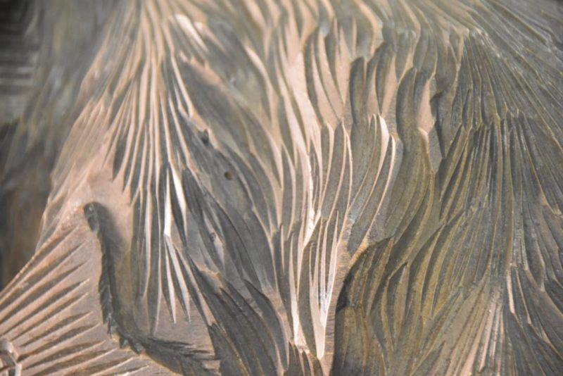 Carved Wooden Hokkaido Bear Width:320mm - Image 3